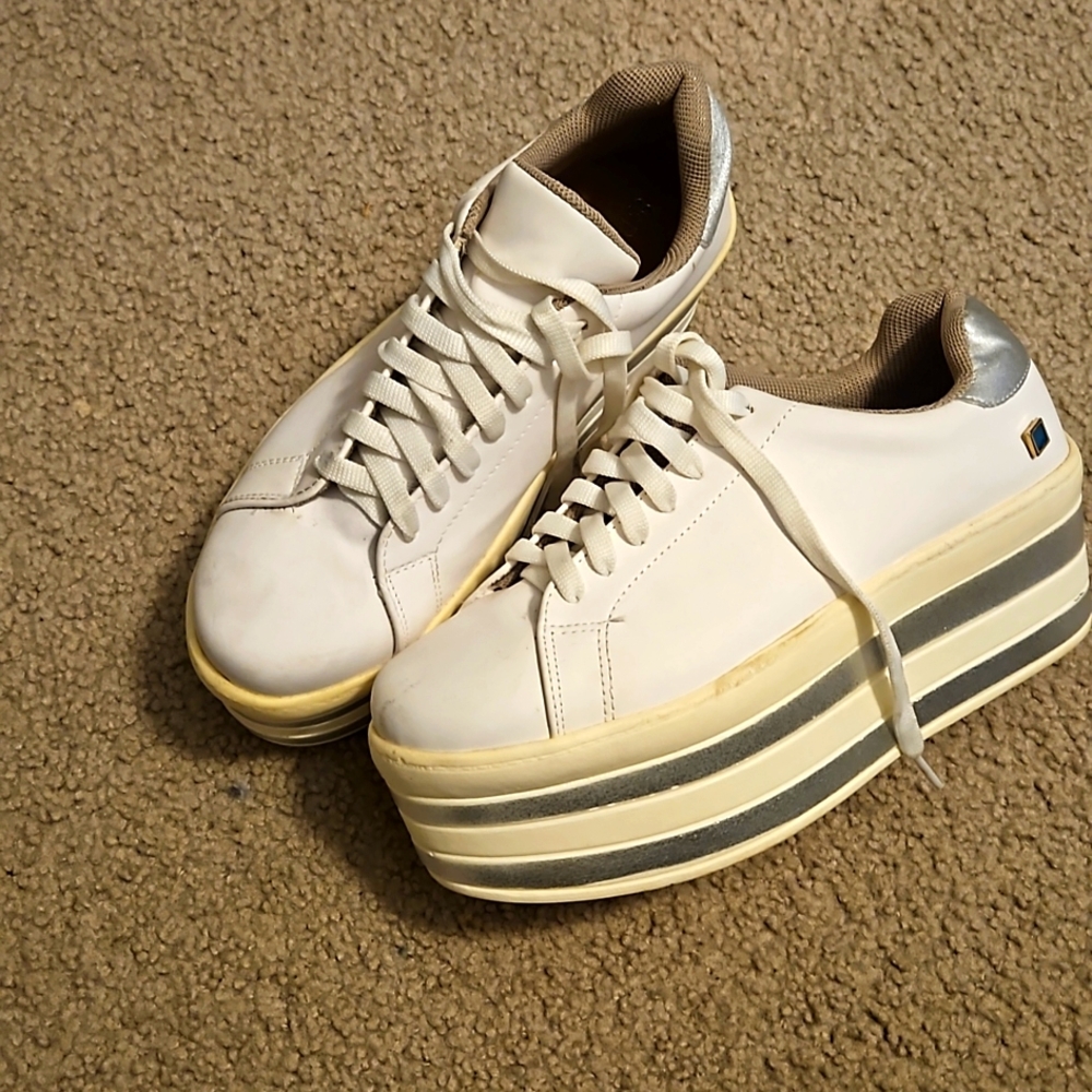 White sneakers